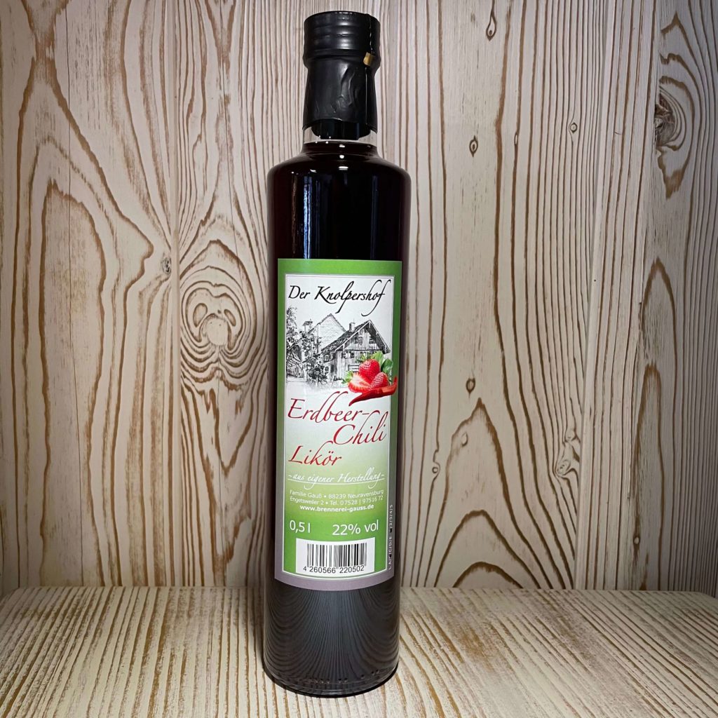 Erdbeer-Chili Likör – Zum Brennerwirt